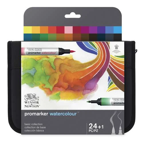 Trousse De 24 Marqueurs Promarker Watercolour Winsor & Newton 1 Trousse De 24 Marqueurs Promarker Watercolour Winsor & Newton